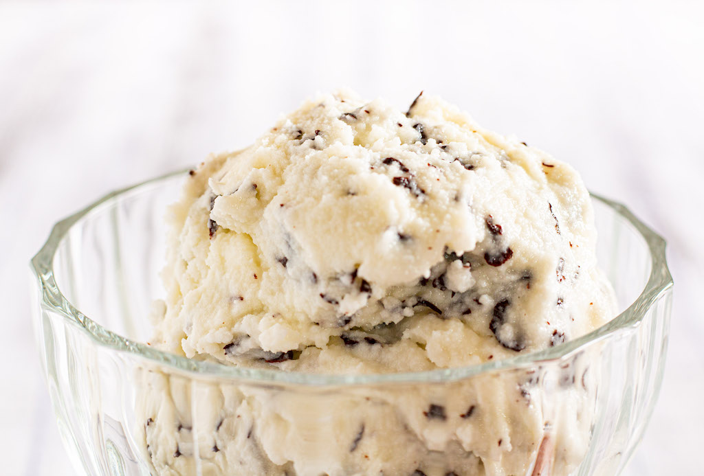 Stracciatella Gelato without Ice Cream Maker